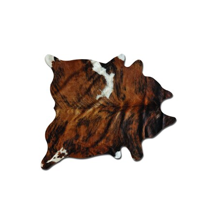Homeroots 0.25 x 6 x 7 in. Kobe Exotic Cowhide Rug Classic Brindle 293176